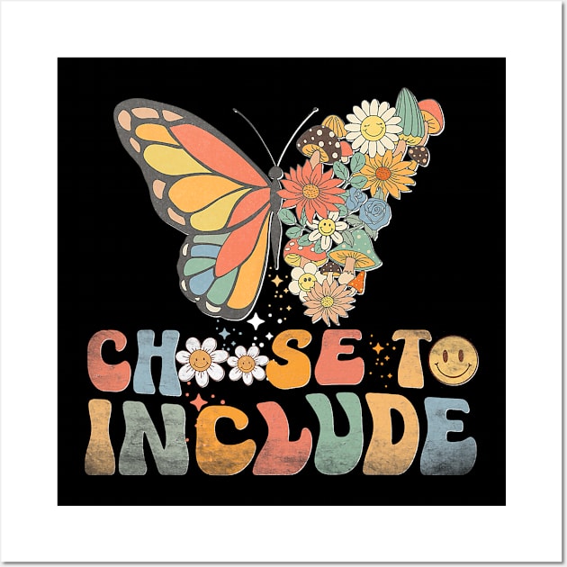 Choose To Include Special Education Teacher Autism Awareness Wall Art by everetto